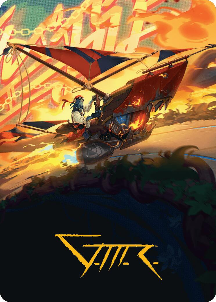 Boosted Sloop Art Card (Gold-Stamped Signature) [ASDFT - 47] - Shippin Texas