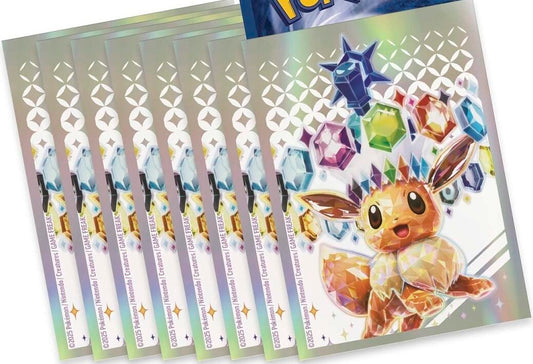 Pokemon TCG Prismatic Evolution Elite Trainer Box Card Sleeves Eevee 65 Pack