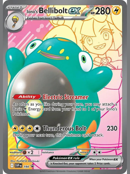 Iono's Bellibolt ex - 194 [SVP - 194] SV: Scarlet & Violet Promo Cards