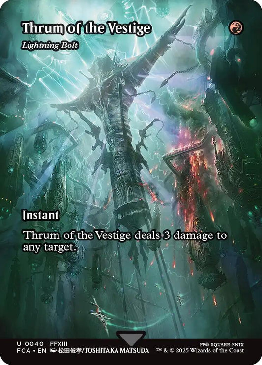 Thrum of the Vestige - Lightning Bolt (Showcase) [FCA - 40] - Shippin Texas