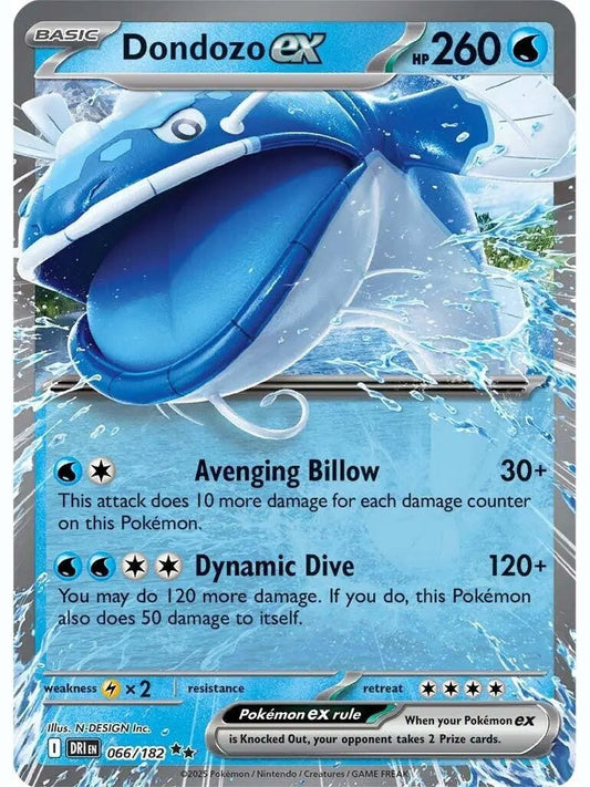 Dondozo ex - 066/182 [DRI - 066/182] SV10: Destined Rivals