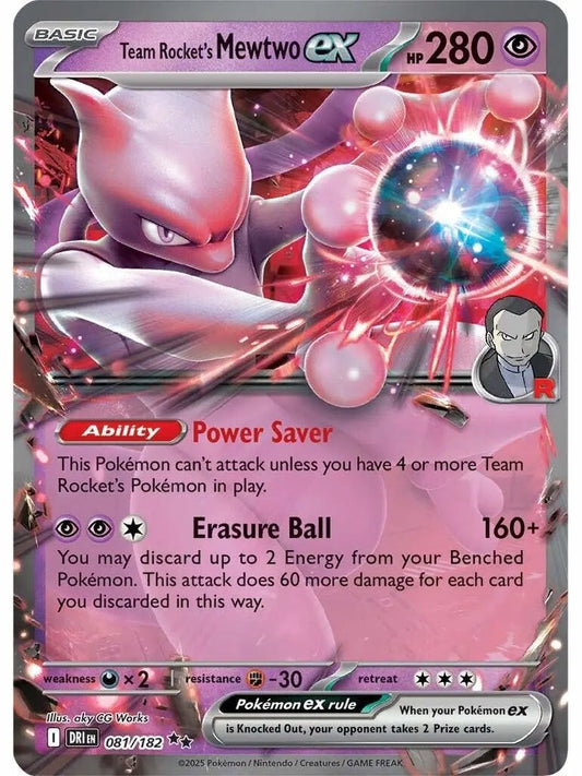 Team Rocket's Mewtwo ex - 081/182 [DRI - 081/182] SV10: Destined Rivals