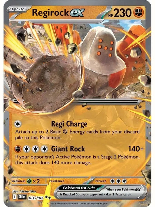 Regirock ex - 101/182 [DRI - 101/182] SV10: Destined Rivals