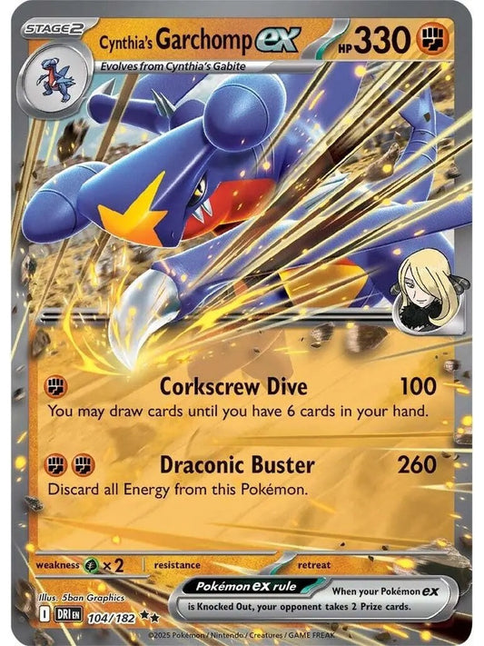 Cynthia's Garchomp ex - 104/182 [DRI - 104/182] SV10: Destined Rivals