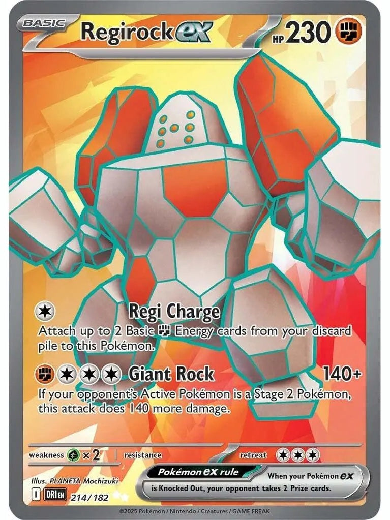 Regirock ex - 214/182 [DRI - 214] SV10: Destined Rivals
