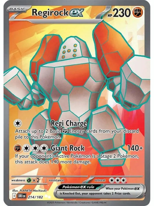 Regirock ex - 214/182 [DRI - 214] SV10: Destined Rivals