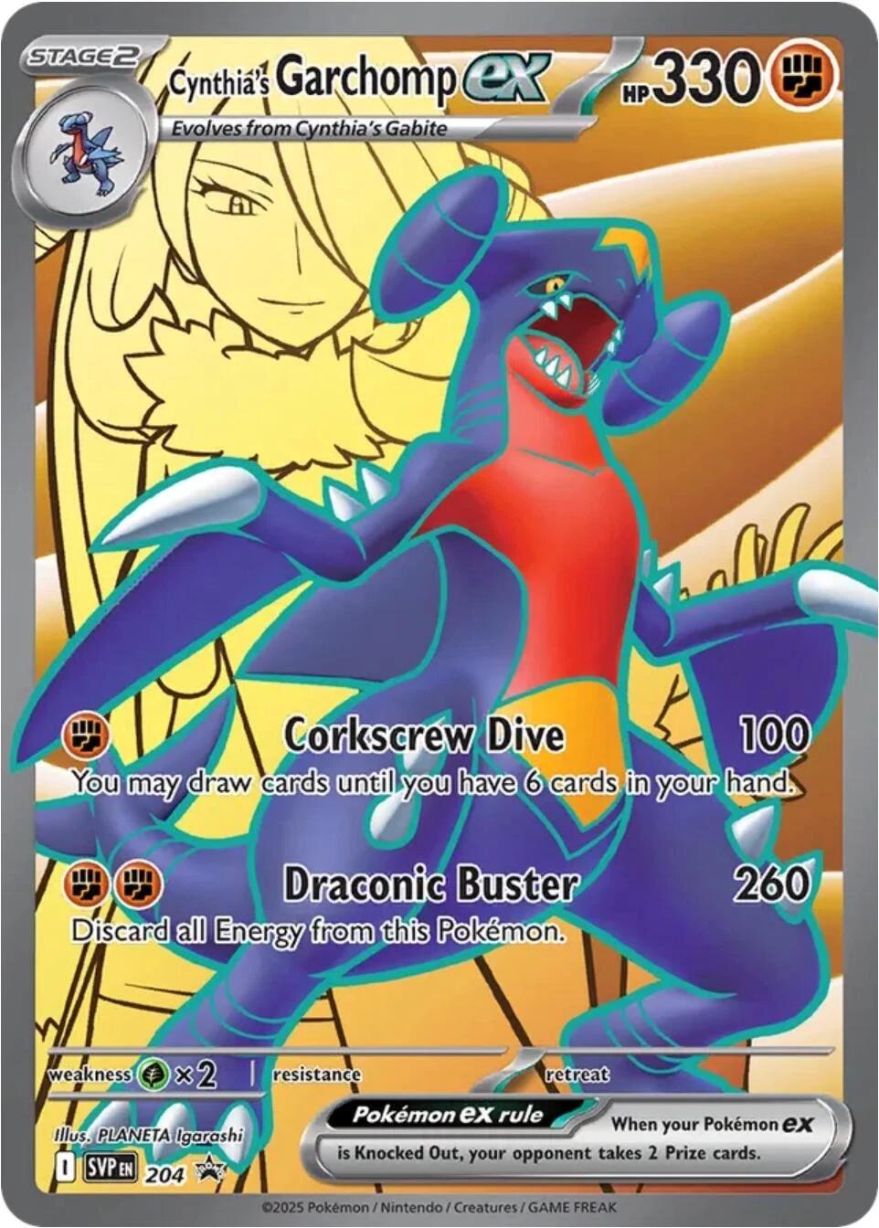 Cynthia's Garchomp ex [SVP - 204] - Shippin Texas