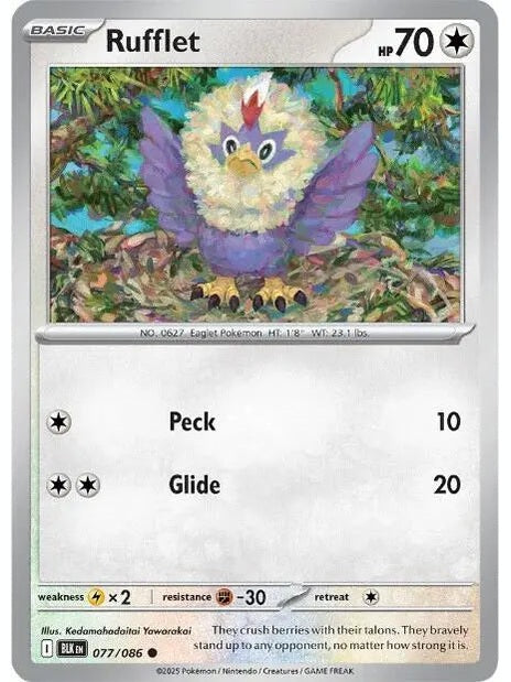 Rufflet [BLK - 077/086] SV: Black Bolt