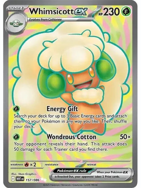 Whimsicott ex - 157/086 [WHT - 157/086] SV: White Flare