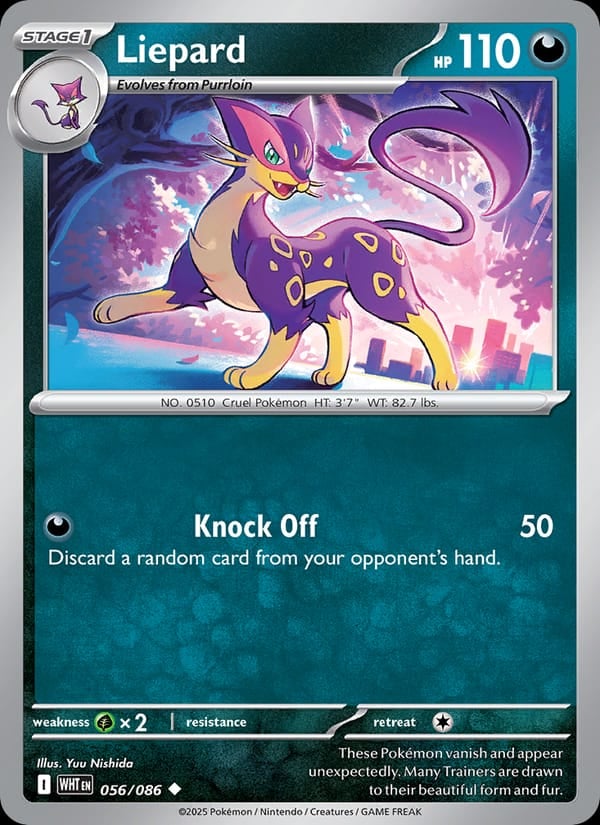 Liepard (Master Ball Pattern) [WHT - 056/086] - Shippin Texas