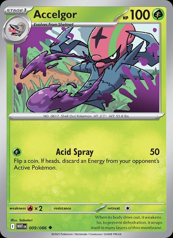 Accelgor (Poke Ball Pattern) [WHT - 009/086] - Shippin Texas