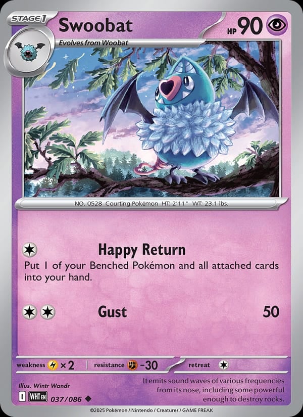 Swoobat (Poke Ball Pattern) [WHT - 037/086] - Shippin Texas