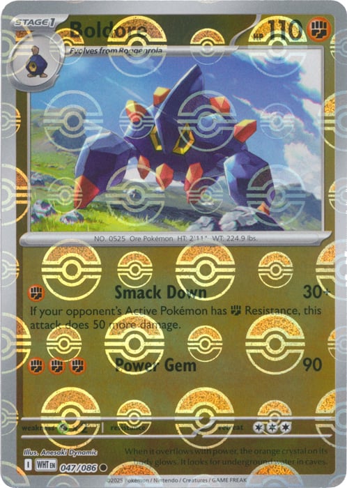 Boldore (Poke Ball Pattern)