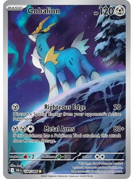 Cobalion - 144/086 [BLK - 144/086] SV: Black Bolt