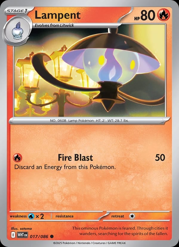 Lampent (Poke Ball Pattern) [WHT - 017/086] - Shippin Texas