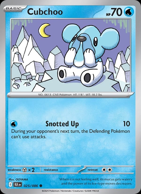 Cubchoo (Poke Ball Pattern) [BLK - 025/086] - Shippin Texas