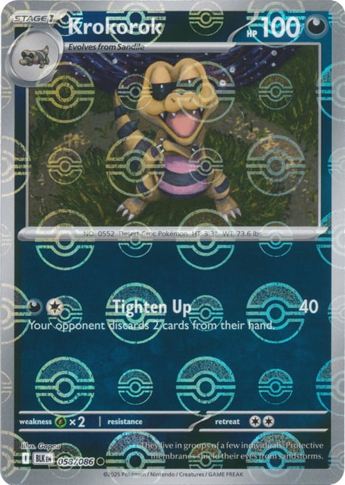 Krokorok (Poke Ball Pattern)