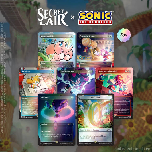 Secret Lair x Sonic the Hedgehog Superdrop: Chasing Adventure (Rainbow Foil) [SLD] - Shippin Texas