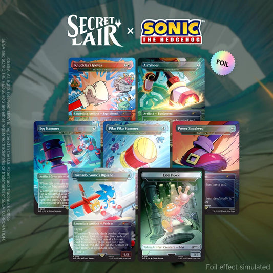 Secret Lair x Sonic the Hedgehog Superdrop: Turbo Gear (Rainbow Foil) [SLD] - Shippin Texas