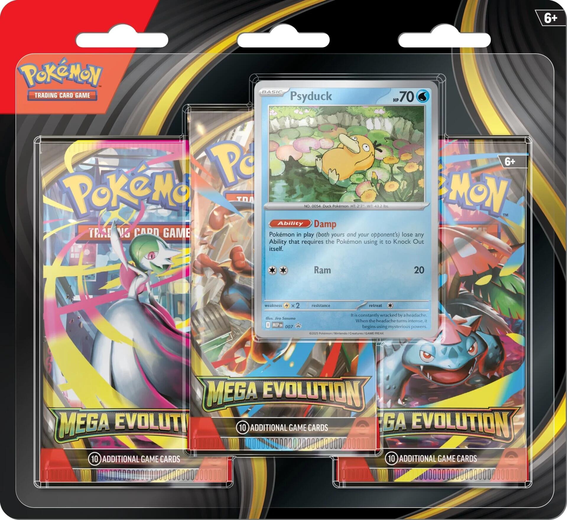 Mega Evolution 3 Pack Blister [Psyduck]