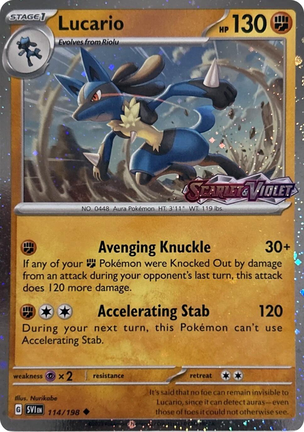 Lucario (Scarlet & Violet Stamp) [MCAP - 114/198] - Shippin Texas