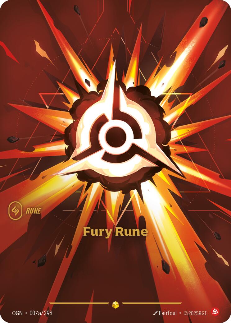Fury Rune (Alternate Art) [OGN - 007a/298] - Shippin Texas