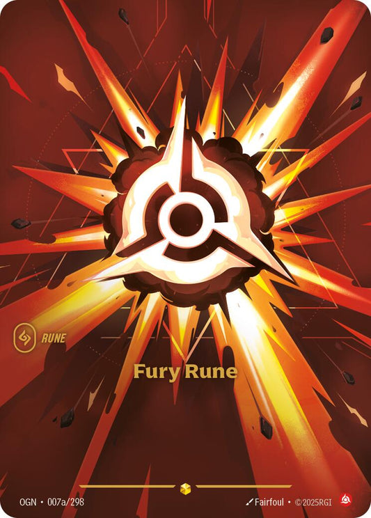 Fury Rune (Alternate Art) [OGN - 007a/298] - Shippin Texas