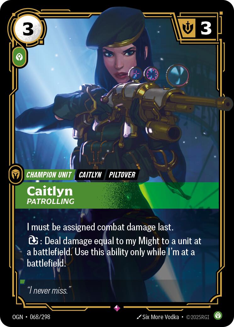Caitlyn - Patrolling