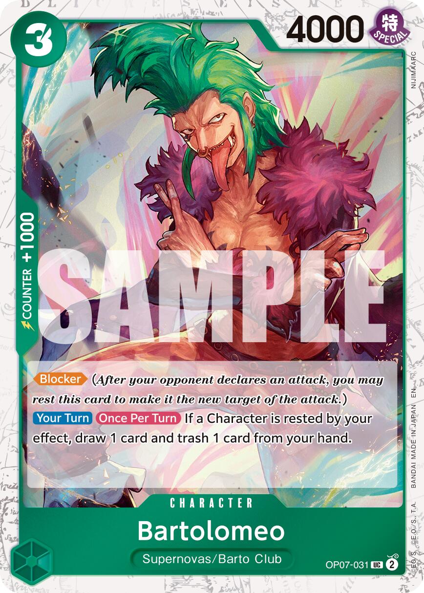 Bartolomeo (Pirate Foil) [PRB-02 - OP07-031] - Shippin Texas