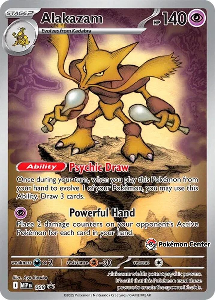 Alakazam - 009 (Pokemon Center Exclusive) [MEP] - Shippin Texas