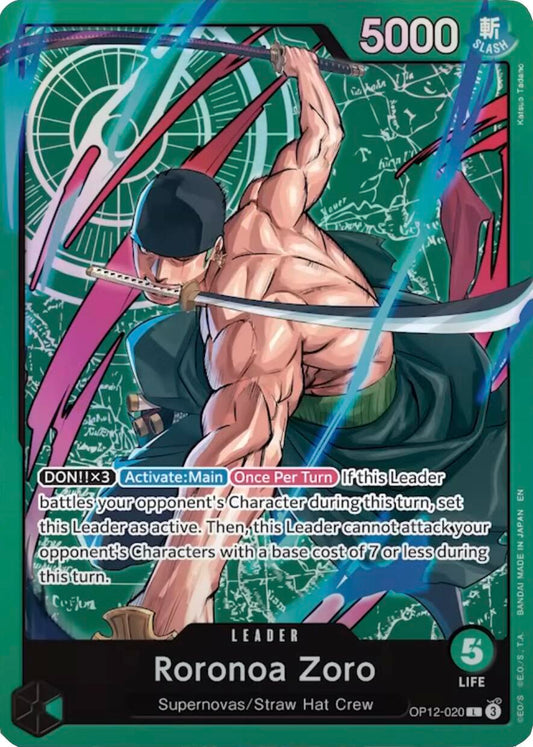 Roronoa Zoro - OP12-020 (Zoro Deck) [LT-01 - OP12-020] - Shippin Texas
