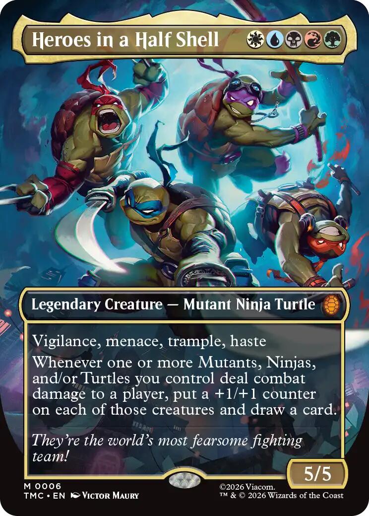Heroes in a Half Shell (0006) (Borderless) [TMC - 6] - Shippin Texas