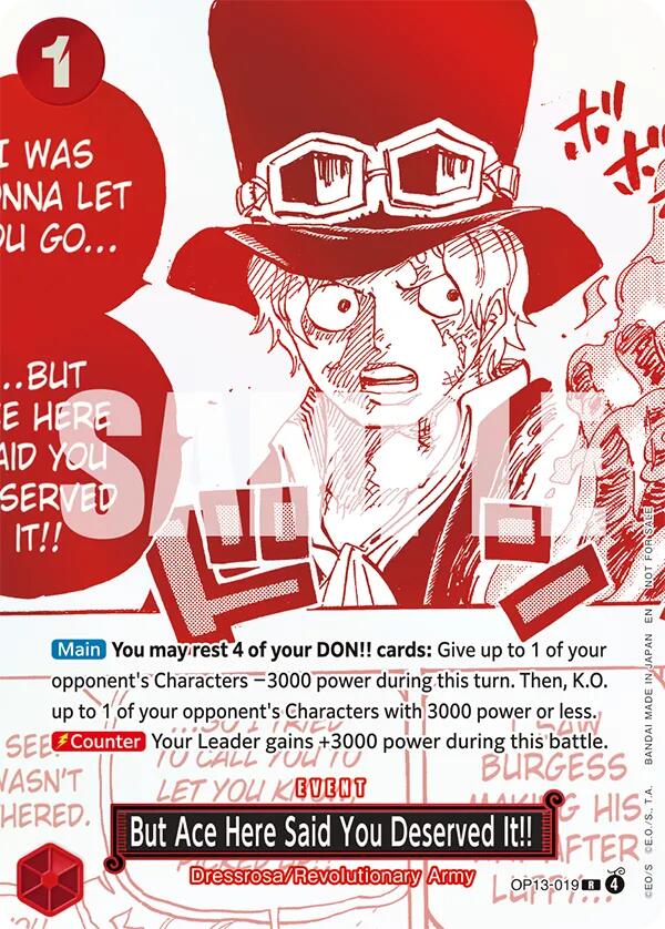 But Ace Here Said You Deserved It!! (3rd Anniversary Treasure Campaign Pack) [OP-PR - OP13-019] - Shippin Texas