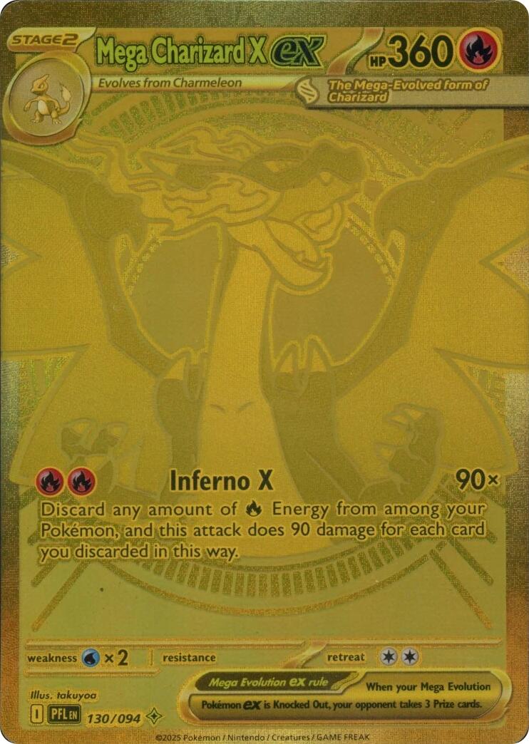 Mega Charizard X ex - 130/094 [PFL - 130/094] - Shippin Texas