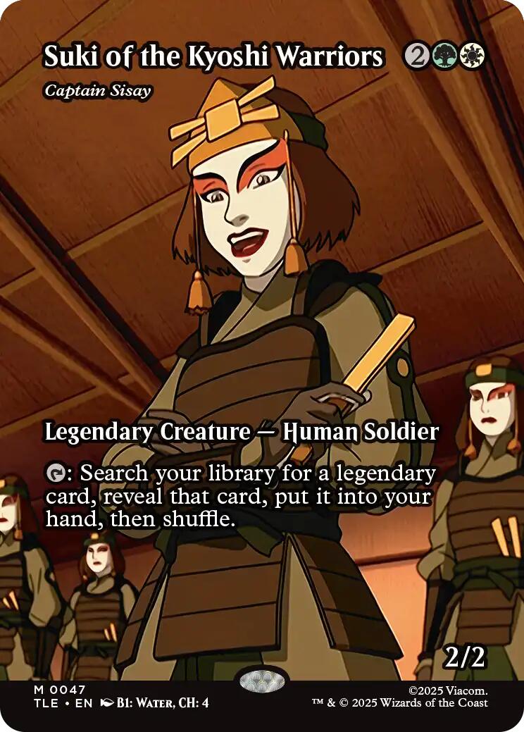 Suki of the Kyoshi Warriors - Captain Sisay (Borderless)