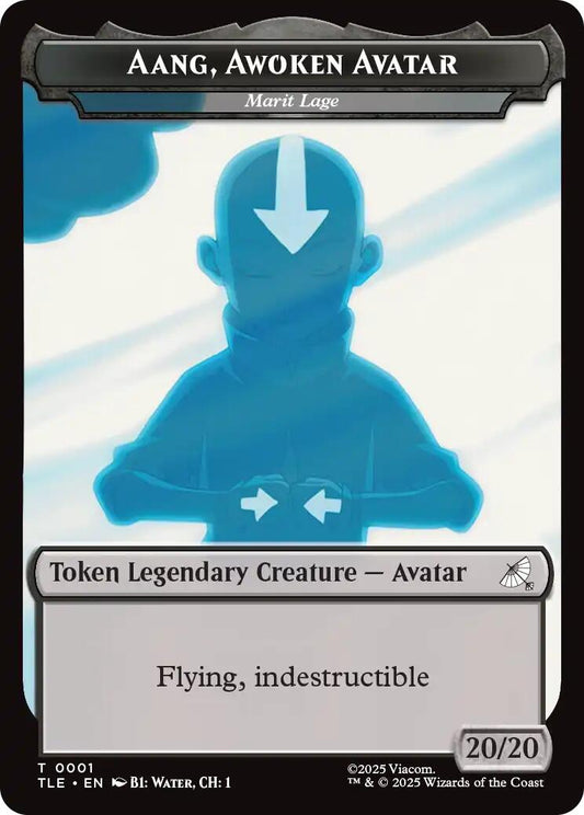 Aang, Awoken Avatar - Marit Lage // Treasure Double-Sided Token [TLE - 1 // 22] - Shippin Texas