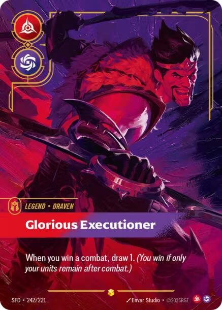 Draven, Glorious Executioner (Overnumbered) [SFD - 242/221] - Shippin Texas