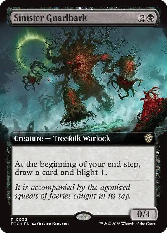 Sinister Gnarlbark (Extended Art) [ECC - 32] - Shippin Texas