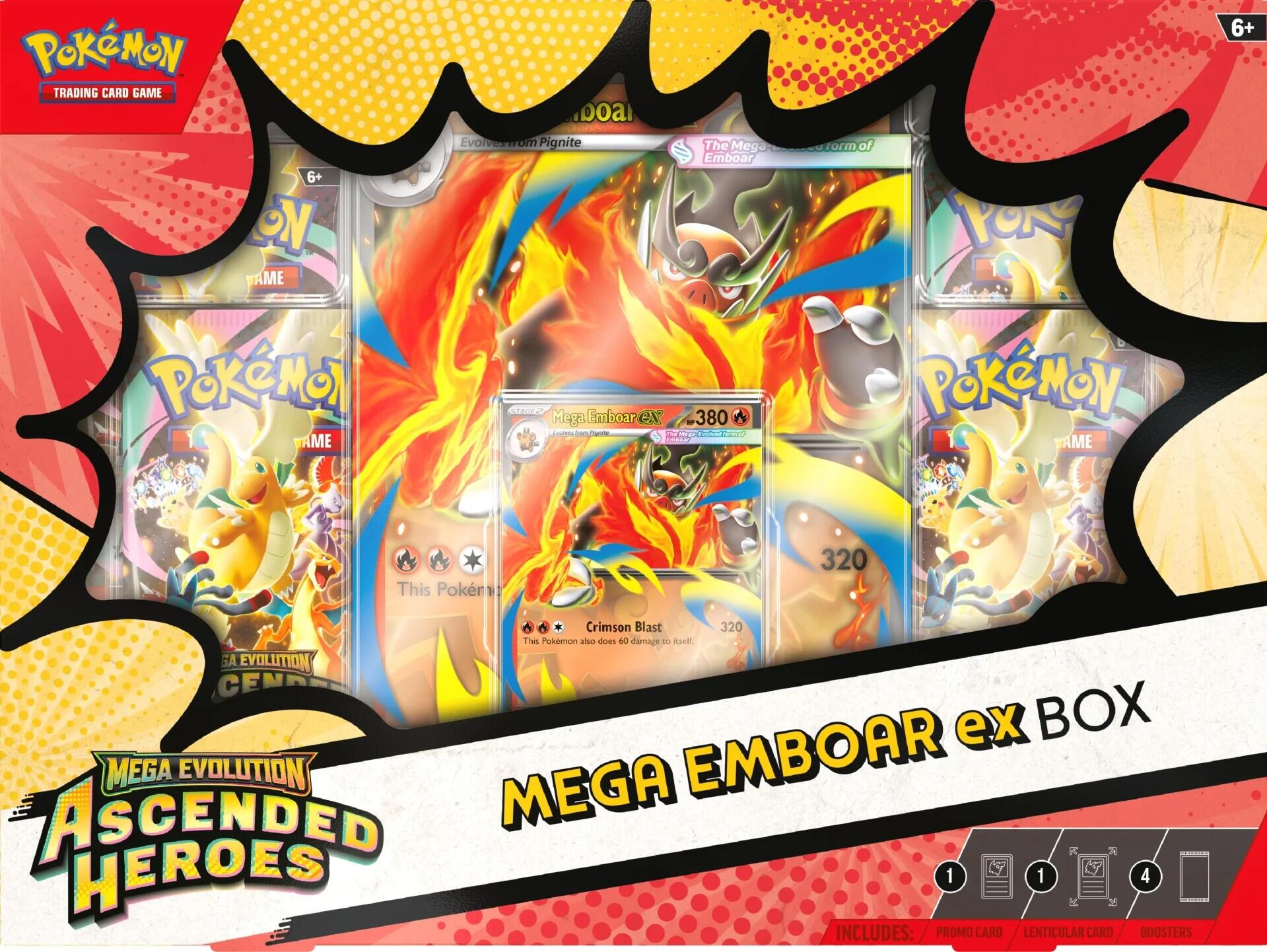 Ascended Heroes Mega Emboar ex Box [ASC] - Shippin Texas