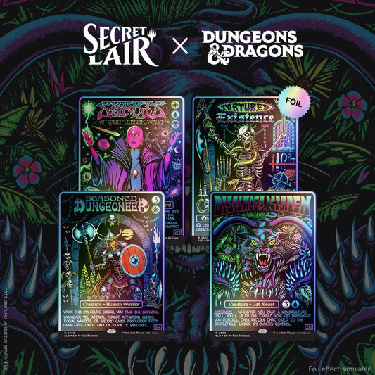 Secret Lair Drop: Secret Lair x Dungeons & Dragons: Black Lights & Dark Dungeons - Traditional Foil Edition [SLD] - Shippin Texas