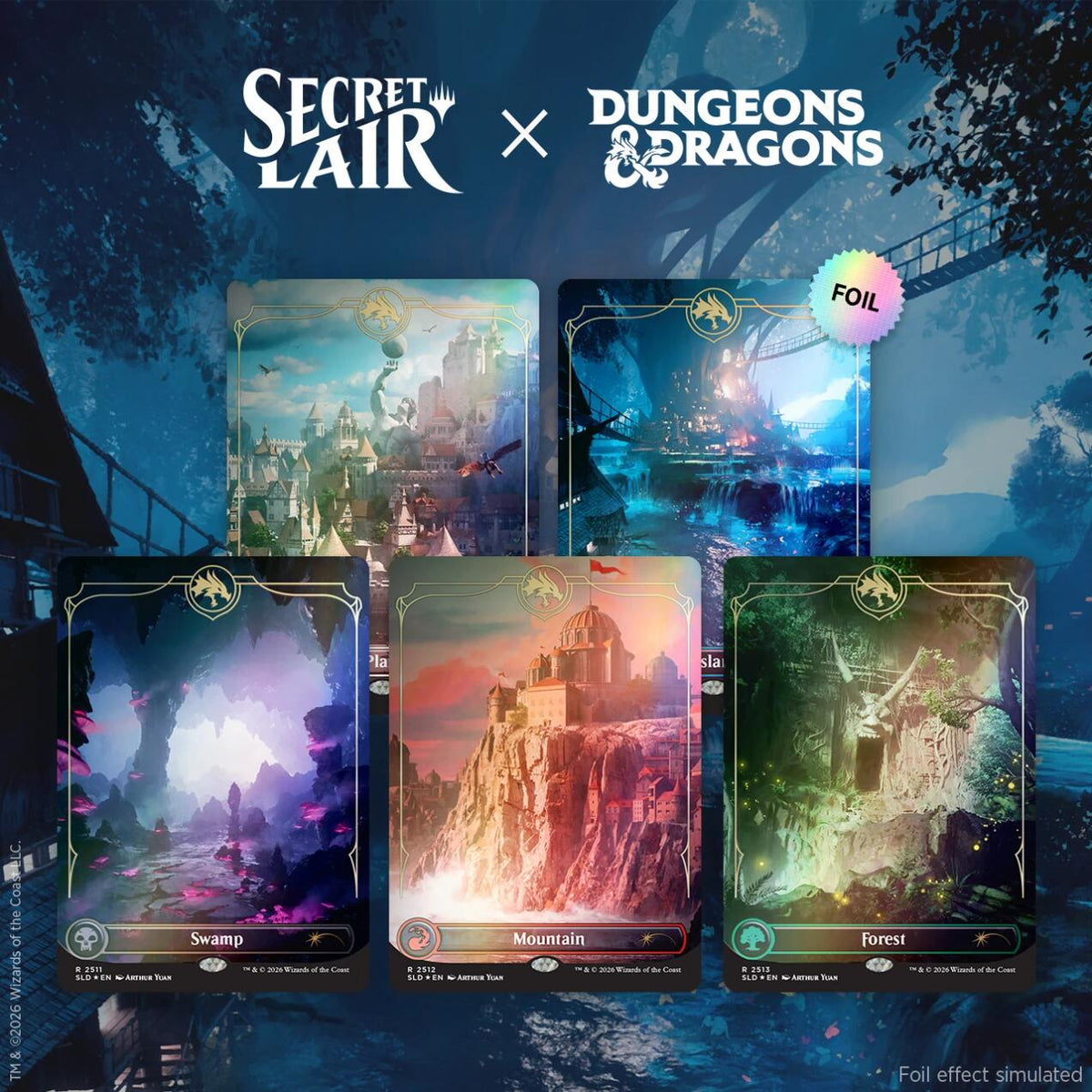 Secret Lair Drop: Secret Lair x Dungeons & Dragons: Lands of the Forgotten Realms - Traditional Foil Edition [SLD] - Shippin Texas