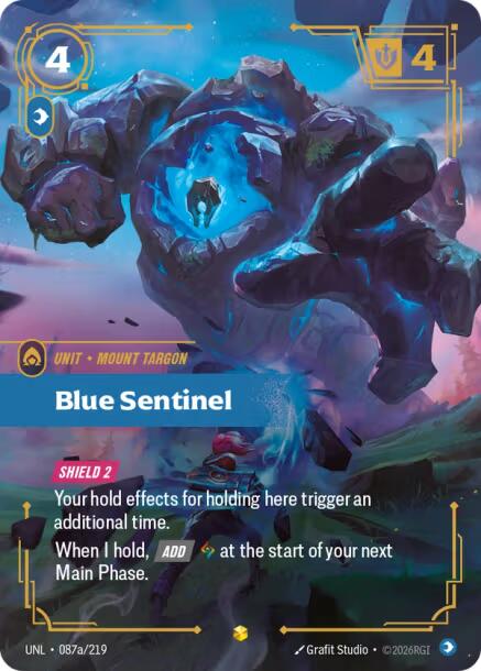 Blue Sentinel (Alternate Art) [UNL - 087a/219] - Shippin Texas