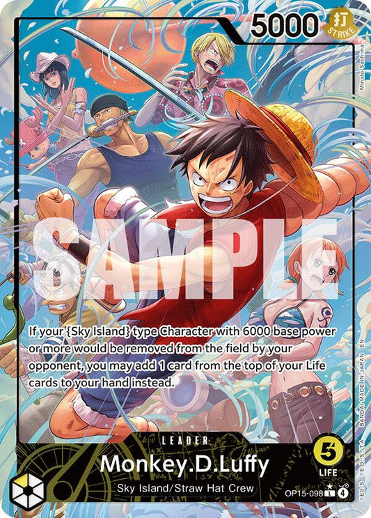Monkey.D.Luffy (OP15-098) (Alternate Art) [OP15-EB04 - OP15-098] - Shippin Texas