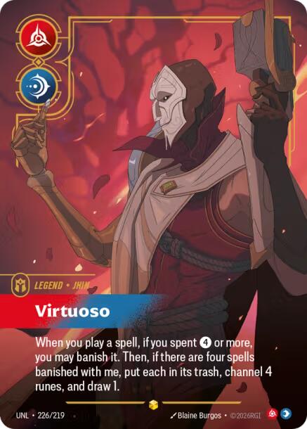 Jhin, Virtuoso (Overnumbered) [UNL - 226/219] - Shippin Texas