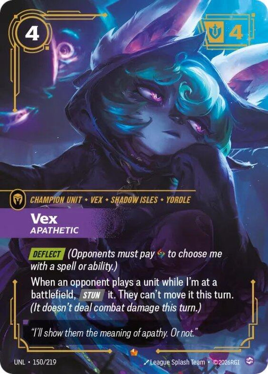 Vex, Apathetic [UNL - 150/219] - Shippin Texas