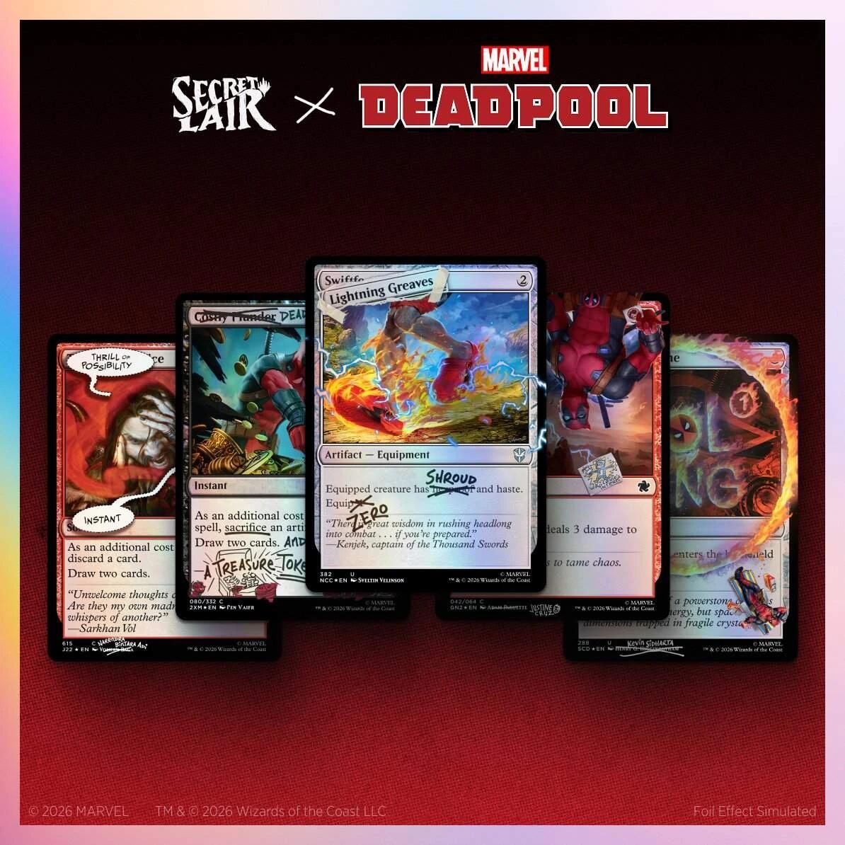 Secret Lair Drop: Secret Lair x Marvel's Deadpool: I Fixed It (You're Welcome) - Traditional Foil Edition