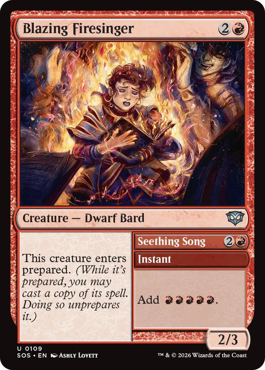 Blazing Firesinger [SOS - 109] - Shippin Texas