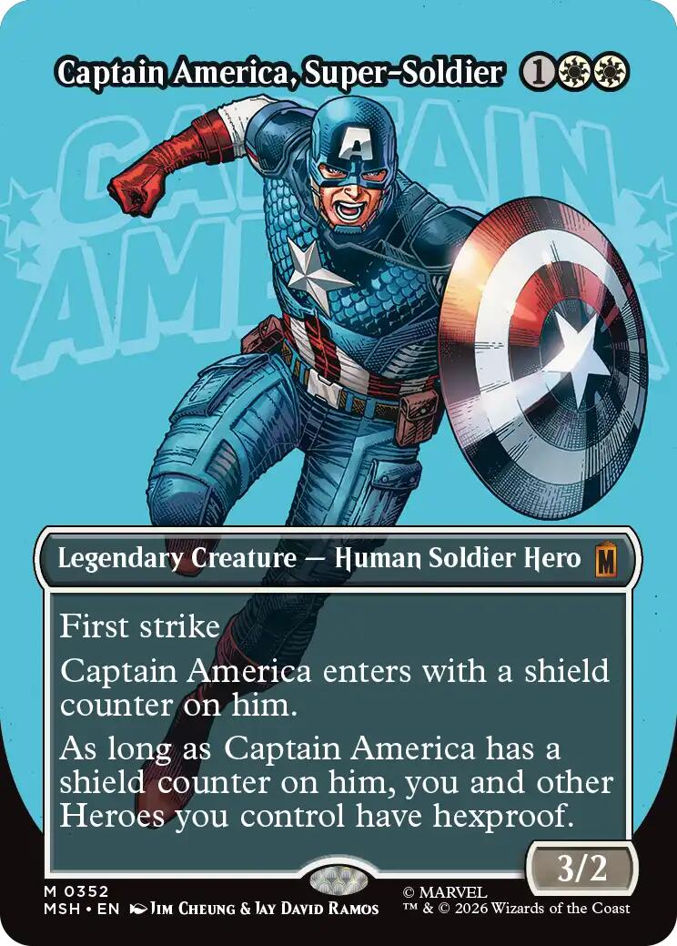 Captain America, Super-Soldier (Borderless) (0352) [MSH - 352] - Shippin Texas