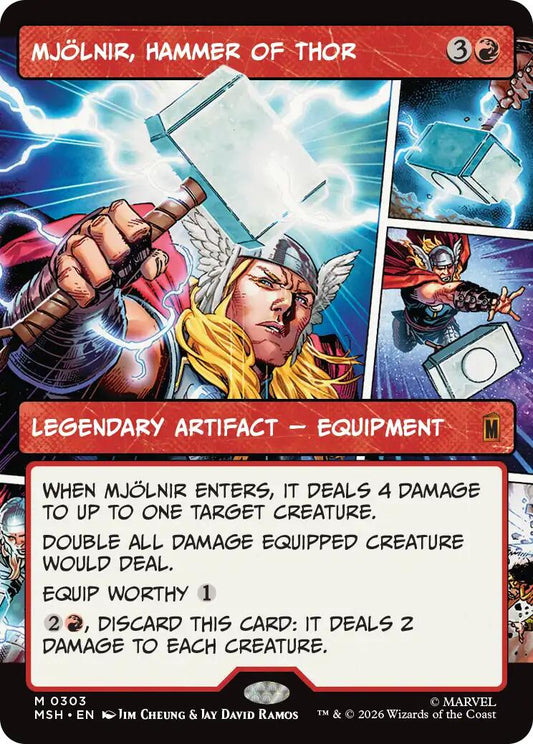 Mjolnir, Hammer of Thor (Borderless) (0303) [MSH - 303] - Shippin Texas
