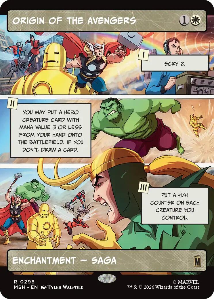 Origin of the Avengers (Borderless) [MSH - 298] - Shippin Texas